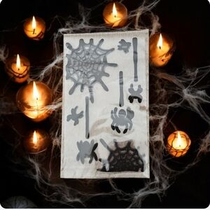 Halloween Gel Clings New In Bag. Spider Theme